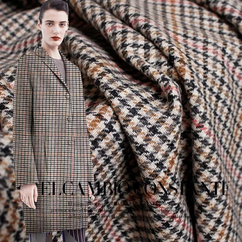 white waxberry red line houndstooth tweed wool Yarn Dyed garment materials autumn jacket DIY clothes fabrics Freeshipping
white waxberry red line houndstooth tweed wool Yarn Dyed garment materials autumn jacket DIY clothes fabrics Freeshipping