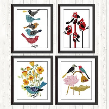 Blue Bird Cross-stitch Patterns 14CT Stacked Birds Printed Counted Canvas DMC 11CT Parrot DIY Handwork Embroidery Needlework Kit
Blue Bird Cross-stitch Patterns 14CT Stacked Birds Printed Counted Canvas DMC 11CT Parrot DIY Handwork Embroidery Needlework Kit