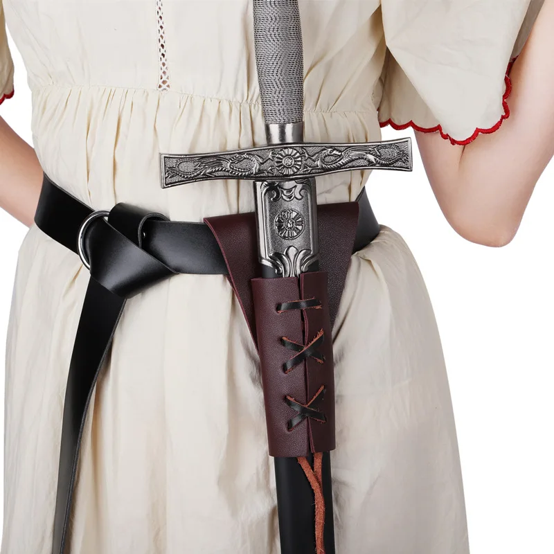 Фото Средневековый Для мужчин Рыцарь Меч держатель оболочка Viking Косплэй ножны
