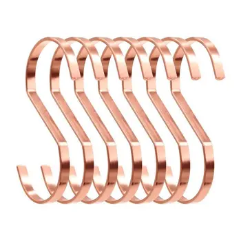 10-Pack 4 Inch Rose Gold Chrome Finish Steel Hanging Flat Hooks - S Shaped Hook Heavy-Duty S Hooks, for Kitchenware, Pots, Utens
10-Pack 4 Inch Rose Gold Chrome Finish Steel Hanging Flat Hooks - S Shaped Hook Heavy-Duty S Hooks, for Kitchenware, Pots, Utens