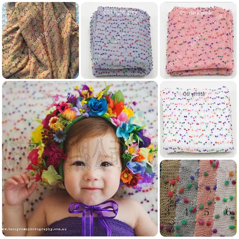 150 * 150 cm newborn photography props, knitted fabric envelope photography background, baby blanket, newborn basket filler
150 * 150 cm newborn photography props, knitted fabric envelope photography background, baby blanket, newborn basket filler
