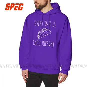 Man Every Day Is Taco Tuesday Hoodie White Purified Cotton Mexican Food Humorous Hooded Sweatshirts Funny Hooded Tops 
Man Every Day Is Taco Tuesday Hoodie White Purified Cotton Mexican Food Humorous Hooded Sweatshirts Funny Hooded Tops