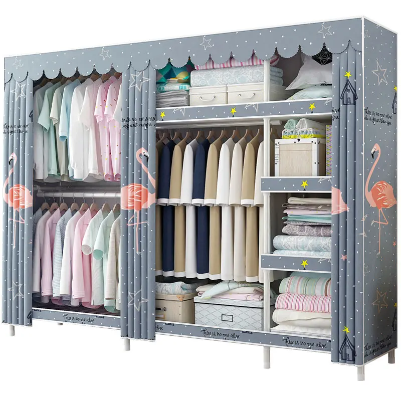 Solid Wood Coarsening And Reinforcement Wardrobe Simple Cloth Wardrobe Double Assembly Cloth Art Simple Modern Economical Dormit
Solid Wood Coarsening And Reinforcement Wardrobe Simple Cloth Wardrobe Double Assembly Cloth Art Simple Modern Economical Dormit