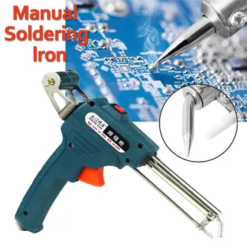 EU/US Plug 60W Manual Iron Soldering Tool Handheld Tin Send Rework Machine Soldering Gun 110-240V
EU/US Plug 60W Manual Iron Soldering Tool Handheld Tin Send Rework Machine Soldering Gun 110-240V