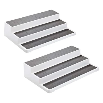 2 Pack of Three-Layer Ladder Non-Slip Plastic Storage Spice Rack Household Kitchen and Household Goods Storage Rack
2 Pack of Three-Layer Ladder Non-Slip Plastic Storage Spice Rack Household Kitchen and Household Goods Storage Rack