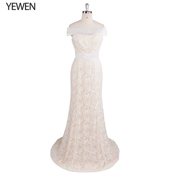 Boat Neck lace mermaid wedding dress long bridal gown off the shoulder wedding dresses ball gown vestido de novia Zipper back
Boat Neck lace mermaid wedding dress long bridal gown off the shoulder wedding dresses ball gown vestido de novia Zipper back