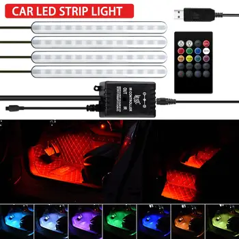 Car Atmosphere Light Foot Light USB/Cigarette Lighter Remote Control APP Interior Decorative Ambient LED Lamp Strip Accessories
Car Atmosphere Light Foot Light USB/Cigarette Lighter Remote Control APP Interior Decorative Ambient LED Lamp Strip Accessories