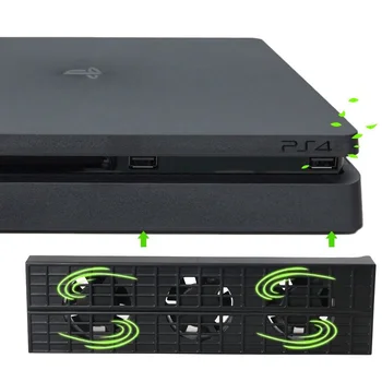 Cooling Fans for PS4 Slim Game Console Side Mount Cooling Machine USB External 3-Fans Super Turbo Temperature Cooler DC Power
Cooling Fans for PS4 Slim Game Console Side Mount Cooling Machine USB External 3-Fans Super Turbo Temperature Cooler DC Power