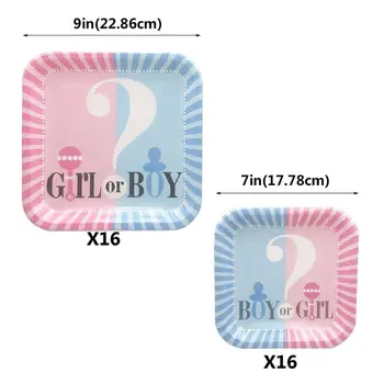Baby Baby Gender Reveal Partyware Kit 112 Pcs, Blue and Pink Serves 16,Includes Disposable Tablecloth, 16 Paper Plates, 16 16 16
Baby Baby Gender Reveal Partyware Kit 112 Pcs, Blue and Pink Serves 16,Includes Disposable Tablecloth, 16 Paper Plates, 16 16 16