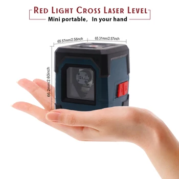 Portable Red Light 2 Line 1 Point Cube Laser Level Cross-line Laser With Self-leveling red beam LV2
Portable Red Light 2 Line 1 Point Cube Laser Level Cross-line Laser With Self-leveling red beam LV2