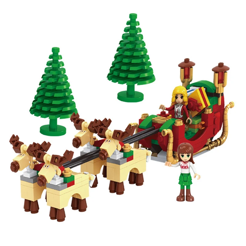 Christmas Scene Building Block Train Elk Sled Tree Carriage Post Office House Figure Santa Claus Bricks Model Toy for Children
Christmas Scene Building Block Train Elk Sled Tree Carriage Post Office House Figure Santa Claus Bricks Model Toy for Children
