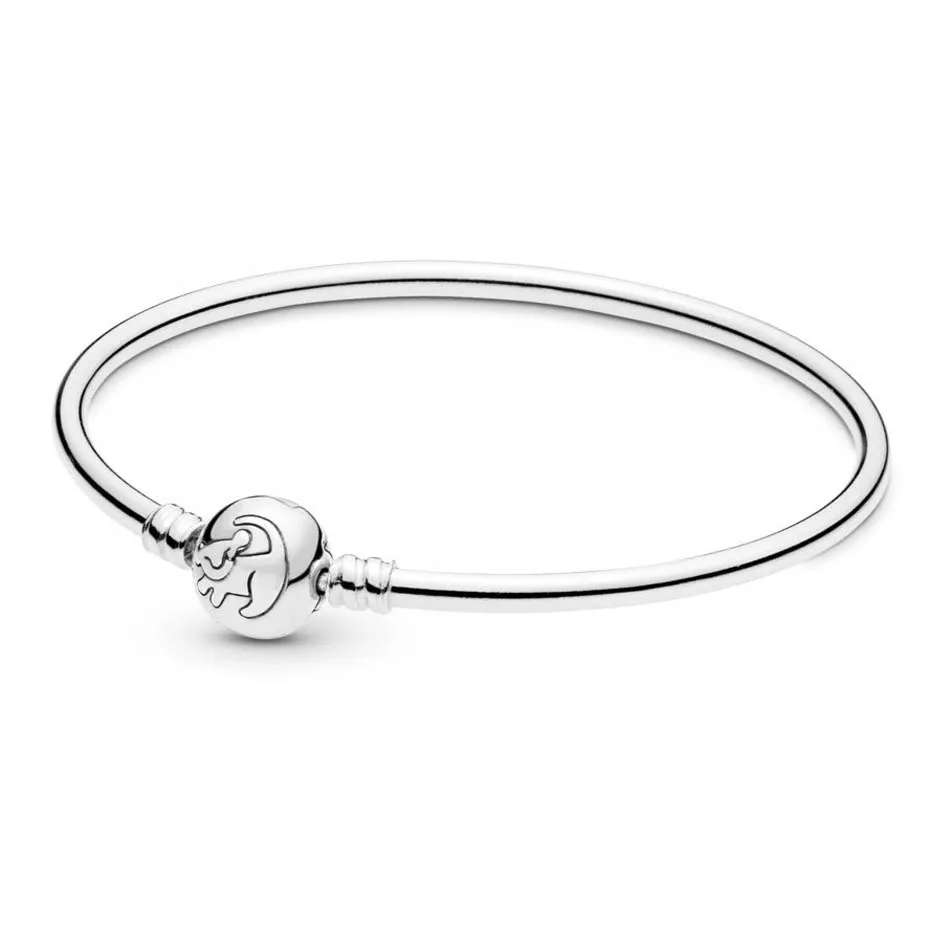 Authentic 925 Silver Bracelet for Women Simba Clasp Bangle fit Lady Bead Charm Pendant 
Authentic 925 Silver Bracelet for Women Simba Clasp Bangle fit Lady Bead Charm Pendant
