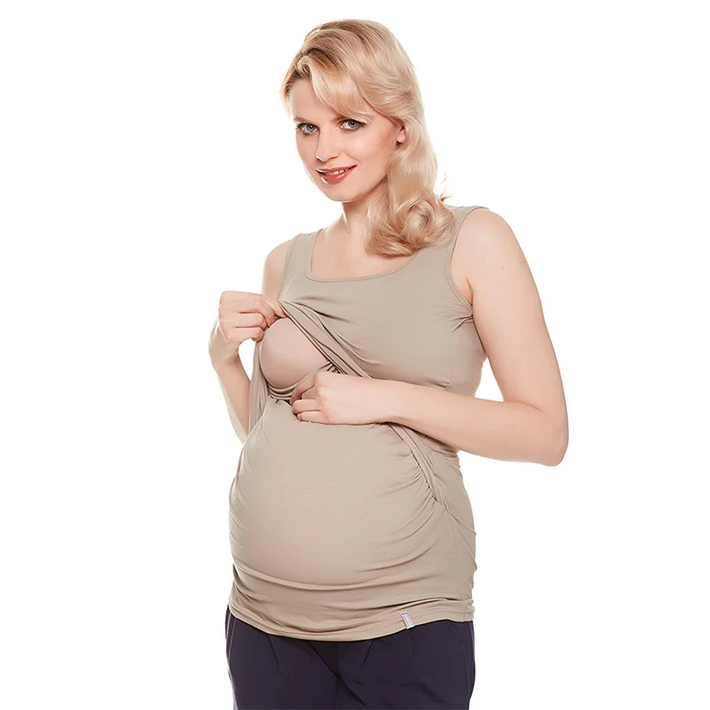 Breastfeeding Clothes for Pregnant Women Pregnant Cotton Solid Vest Nursing Tops Maternity Breastfeeding T-Shirt Blouse S-3XL 
Breastfeeding Clothes for Pregnant Women Pregnant Cotton Solid Vest Nursing Tops Maternity Breastfeeding T-Shirt Blouse S-3XL