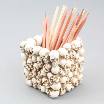 Resin 3D Skull Storage Box Figurine Skeleton Makeup Pen Holder Flower Pot Home Office Organizer Stationery Container Flowerpot
Resin 3D Skull Storage Box Figurine Skeleton Makeup Pen Holder Flower Pot Home Office Organizer Stationery Container Flowerpot