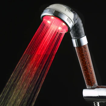 LED Filter Spa Shower Head 1/3/7Colors Changing Temperature Control Bathroom High Pressure Water Saving Hand Shower Head 
LED Filter Spa Shower Head 1/3/7Colors Changing Temperature Control Bathroom High Pressure Water Saving Hand Shower Head