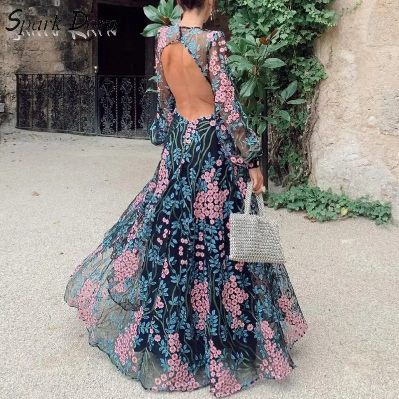 SparkDora Spring Summer new High Waist Dress Prom Floor Long Dress Sexy Open Back Printing Color Long Sleeve Dress
SparkDora Spring Summer new High Waist Dress Prom Floor Long Dress Sexy Open Back Printing Color Long Sleeve Dress