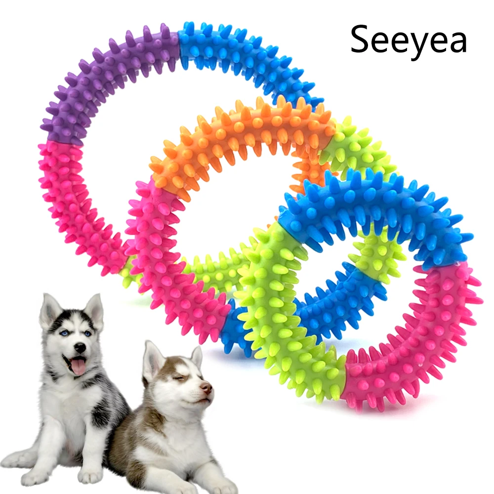 High Quality Rubber Toy Dog Cleaning Teeth Biting Toy Pet Products Dog Chewing Molar Ring TPR Cat And Dog Training Biting Toys
High Quality Rubber Toy Dog Cleaning Teeth Biting Toy Pet Products Dog Chewing Molar Ring TPR Cat And Dog Training Biting Toys