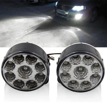 Hot 2 X Super Bright White 9 LED Head Front Round Fog Light for all Car DRL Off-road Lamp Daytime Running Lights Lamp
Hot 2 X Super Bright White 9 LED Head Front Round Fog Light for all Car DRL Off-road Lamp Daytime Running Lights Lamp