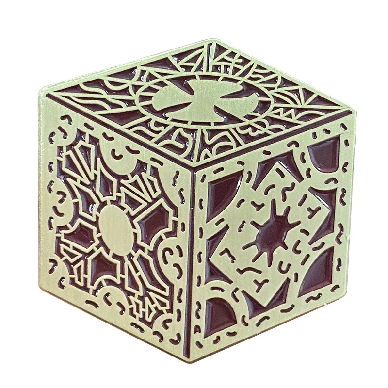 Из фильма ужасов Hellraiser Puzzle Box Косплей твердым эмалиевым покрытием булавки броши