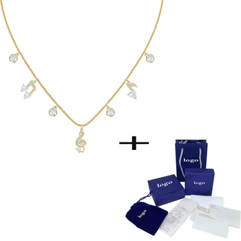 SWA Exquisite New PLEASANT Necklace This season's style is played Music Score Crystal Women's Clavicle Necklace Wedding Jewelry
SWA Exquisite New PLEASANT Necklace This season's style is played Music Score Crystal Women's Clavicle Necklace Wedding Jewelry