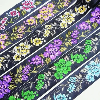High Quality Vintage Blooming Flowers Webbing 5CM 10YARD Woven Jacquard Ribbon for Curtain Straps Sofa Clothing Balt Accessory
High Quality Vintage Blooming Flowers Webbing 5CM 10YARD Woven Jacquard Ribbon for Curtain Straps Sofa Clothing Balt Accessory