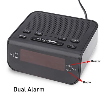 New Digital Alarm Radio Clock with 0.6" Backlit LED Screen Dual Alarm Mode|Backlit Function|Dual Alarm Mode|FM Radio|LED Screen
New Digital Alarm Radio Clock with 0.6" Backlit LED Screen Dual Alarm Mode|Backlit Function|Dual Alarm Mode|FM Radio|LED Screen