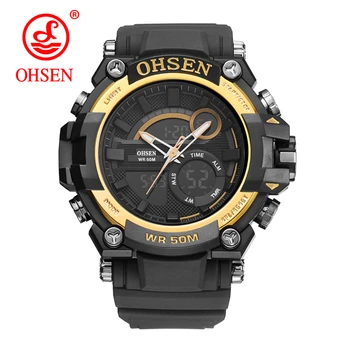 OHSEN Brand Men Watches 2 Time Zone Military Sport Watches Male LED Digital Quartz Wristwatches Gift Box Relogio Masculino Clock
OHSEN Brand Men Watches 2 Time Zone Military Sport Watches Male LED Digital Quartz Wristwatches Gift Box Relogio Masculino Clock