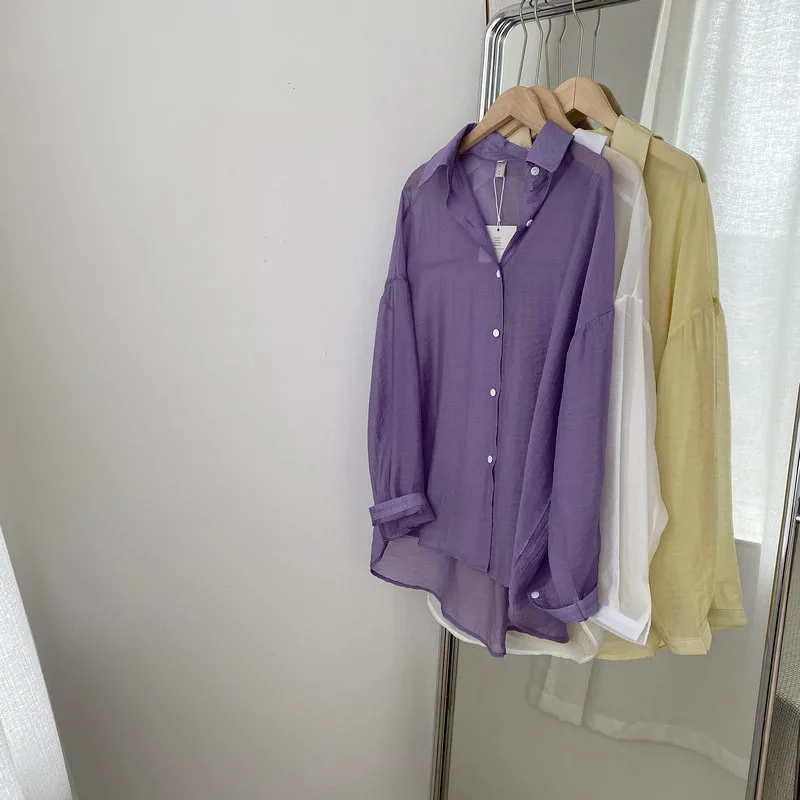 HXJJP Summer 2020 Loose Western Sunscreen Coat Turn-down Collar Long Sleeve Women's Chiffon Shirt Blouses
HXJJP Summer 2020 Loose Western Sunscreen Coat Turn-down Collar Long Sleeve Women's Chiffon Shirt Blouses