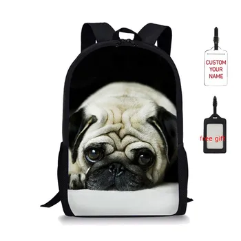 Cute Pug Printed School Bag Backpack For Teenagers Girls Boys Schoolbags Kid Back Packs Mochila With Free Gift Custom Name
Cute Pug Printed School Bag Backpack For Teenagers Girls Boys Schoolbags Kid Back Packs Mochila With Free Gift Custom Name