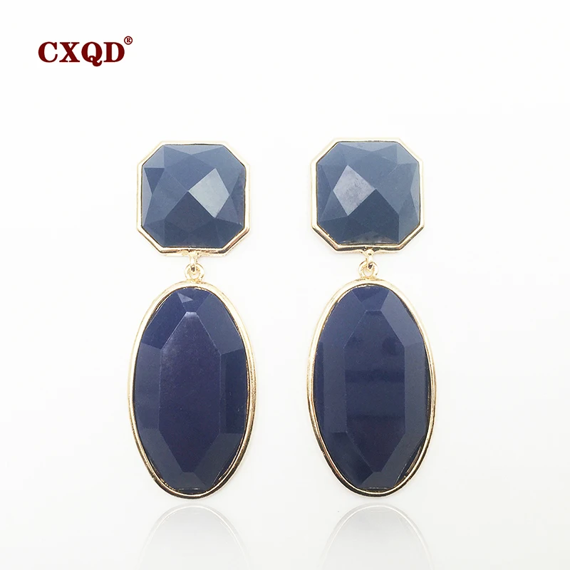 CXQD ZA Personality Dangle Drop Geometric Earrings For Women Girls Alloy Gold Resin Drop Earrings Brincos Fashion Jewelry gift
CXQD ZA Personality Dangle Drop Geometric Earrings For Women Girls Alloy Gold Resin Drop Earrings Brincos Fashion Jewelry gift