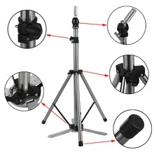 Wig Tripod Stand Stainless Steel Adjustable Wig Mannequin Head Holder Salon Hairdressing Training Head Tripod Stand
Wig Tripod Stand Stainless Steel Adjustable Wig Mannequin Head Holder Salon Hairdressing Training Head Tripod Stand