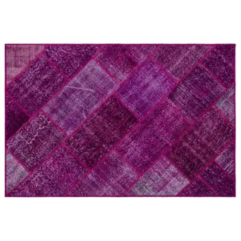 Handmade Fuchsia Vintage Overdyed Patchwork Area Rug 120x180 Cm-3'11''X5'11''
Handmade Fuchsia Vintage Overdyed Patchwork Area Rug 120x180 Cm-3'11''X5'11''