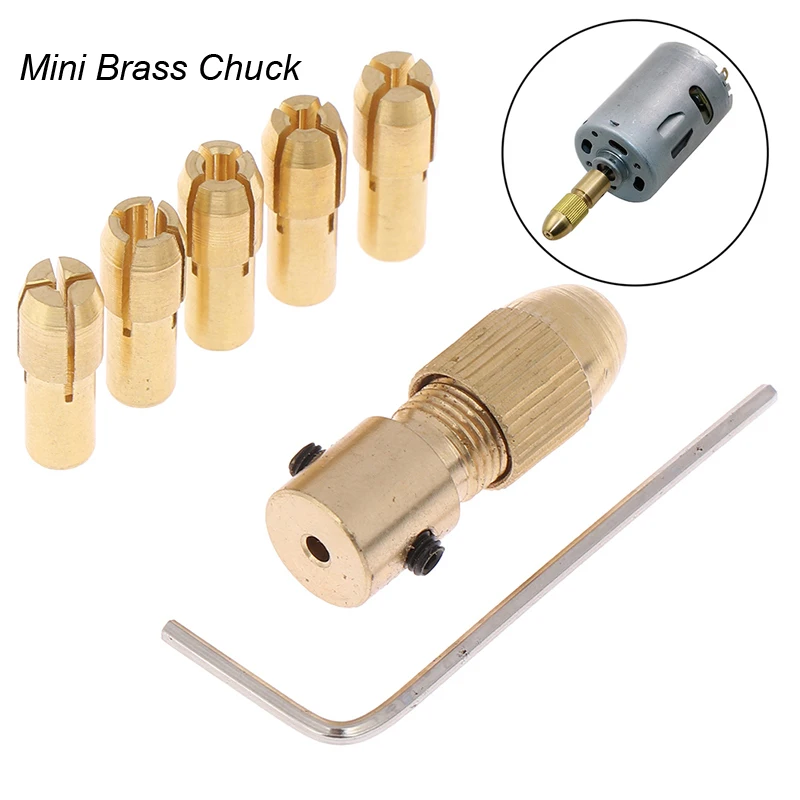 7pc 0.5-3mm Drill Chuck Collets Set of Quick Chuck for Mini Tools Copper Drill Folder Copper Cap Axis Drill Collet with Wrench
7pc 0.5-3mm Drill Chuck Collets Set of Quick Chuck for Mini Tools Copper Drill Folder Copper Cap Axis Drill Collet with Wrench