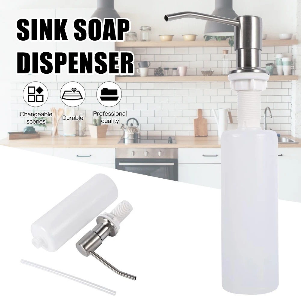 300ML Stainless Steel Soap Dispenser Kitchen Sink Soap Hand Liquid Pump Bottle Stainless Steel Soap Dispenser Kitchen Sink Soap
300ML Stainless Steel Soap Dispenser Kitchen Sink Soap Hand Liquid Pump Bottle Stainless Steel Soap Dispenser Kitchen Sink Soap