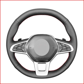 Mewant Black Genuine Leather Car Steering Wheel Cover for Renault Clio 5 (V) 2019-2020 Zoe 2019-2020 Captur 2019-2020
Mewant Black Genuine Leather Car Steering Wheel Cover for Renault Clio 5 (V) 2019-2020 Zoe 2019-2020 Captur 2019-2020