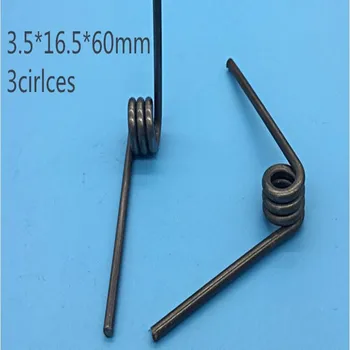 2pcs/lot 3.5*16.5*60mm 3circles Steel spring Torsion spring Heteromorphic spring Rotating spring free ship
2pcs/lot 3.5*16.5*60mm 3circles Steel spring Torsion spring Heteromorphic spring Rotating spring free ship