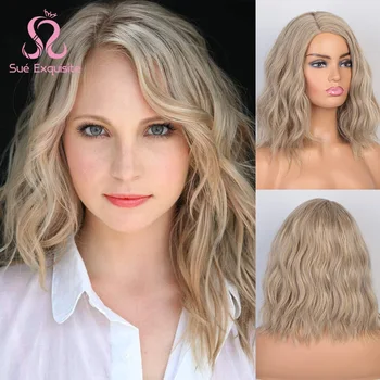 SUe EXQUISITE Wigs for Wemen Blonde Medium Long Wavy Synthetic Women's Wigs Heat Resistant Synthetic Wigs for Daily or Party
SUe EXQUISITE Wigs for Wemen Blonde Medium Long Wavy Synthetic Women's Wigs Heat Resistant Synthetic Wigs for Daily or Party