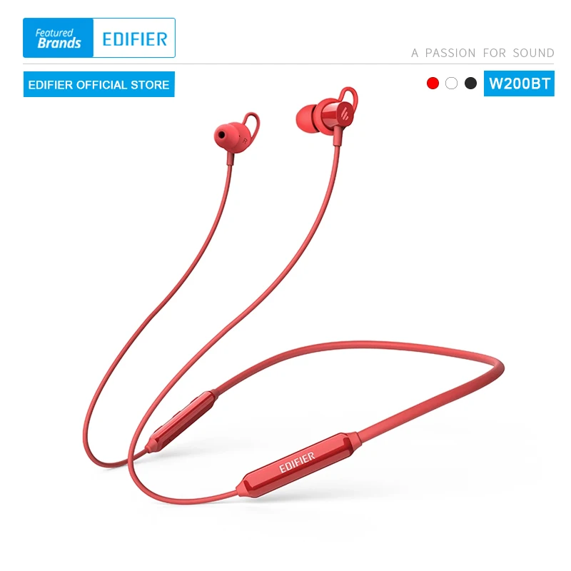 EDIFIER W200BT(SE) bluetooth earphone Bluetooth 5.0 IPX4 rated Waterproof 7hrs of playback Magnetic function wireless earphone
EDIFIER W200BT(SE) bluetooth earphone Bluetooth 5.0 IPX4 rated Waterproof 7hrs of playback Magnetic function wireless earphone