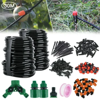 2x15M 100ft Irrigation Set Auto Drip Timer Sprinkler Watering PVC Outdoor Misting Cooling System Removable Nozzle Spray/Dripping
2x15M 100ft Irrigation Set Auto Drip Timer Sprinkler Watering PVC Outdoor Misting Cooling System Removable Nozzle Spray/Dripping