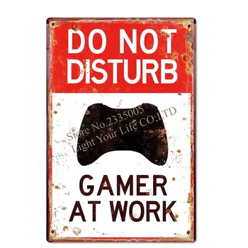 Funny Gamer Metal Sign Tin Sign Gamer at Work Sign Retro Signs Wall Decor for House Home Room Metal Signs Tin Signs 20x30cm 2020 
Funny Gamer Metal Sign Tin Sign Gamer at Work Sign Retro Signs Wall Decor for House Home Room Metal Signs Tin Signs 20x30cm 2020