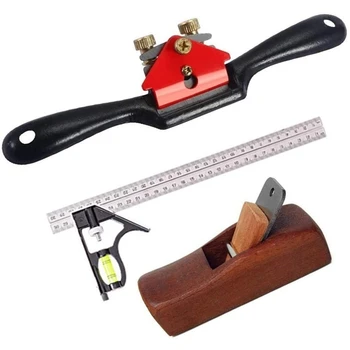 3PCS Carpentry Tools,Adjustable 9 Inch Spoke Shave with Flat Base and Metal Blade,4 Inch Mini Carpenter Wood Planer,12 Inch Comb
3PCS Carpentry Tools,Adjustable 9 Inch Spoke Shave with Flat Base and Metal Blade,4 Inch Mini Carpenter Wood Planer,12 Inch Comb