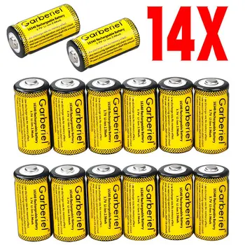 14x GARBERIEL 3.7V CR123A Li-Ion Rechargeable 16340 Battery for LED Lamp 
14x GARBERIEL 3.7V CR123A Li-Ion Rechargeable 16340 Battery for LED Lamp