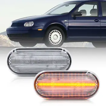 2pcs Clear Lens Amber Led Fender Side Marker Light For MK4 R32 2000-2003 1J0949117 Car LED Front Fender Side Marker Lights
2pcs Clear Lens Amber Led Fender Side Marker Light For MK4 R32 2000-2003 1J0949117 Car LED Front Fender Side Marker Lights
