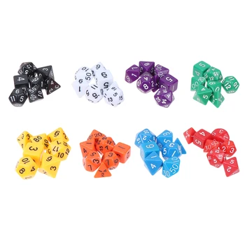 8 Sets Acrylic Polyhedron Dices Creative Numbers Dice Multi-Faceted Dice for Entertainment Board Games (Random Color)
8 Sets Acrylic Polyhedron Dices Creative Numbers Dice Multi-Faceted Dice for Entertainment Board Games (Random Color)