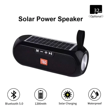 Portable IPX5 Waterproof Solar Bluetooth Speaker with FM and Built-in Mic Compatible for iPhone Samsung and Smart Devices
Portable IPX5 Waterproof Solar Bluetooth Speaker with FM and Built-in Mic Compatible for iPhone Samsung and Smart Devices