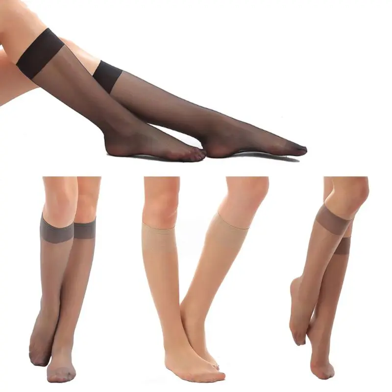 Womens Sexy Sheer Knee High Socks 20D Silky Tube Stockings Anti-Slip Elastic Band Solid Color Ultra-Thin Transparent Hosiery
Womens Sexy Sheer Knee High Socks 20D Silky Tube Stockings Anti-Slip Elastic Band Solid Color Ultra-Thin Transparent Hosiery