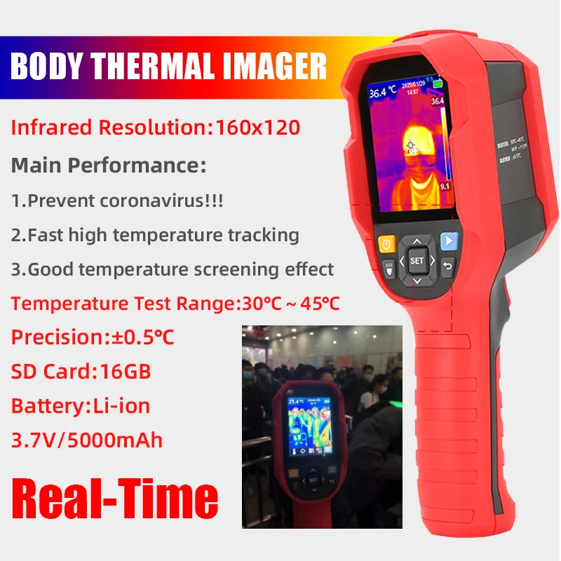 A-BF Human Body Thermal Camera Thermomter Infrared Real Time Display Forehead Infrared Thermal Imager LCD Digital Pyrometers
A-BF Human Body Thermal Camera Thermomter Infrared Real Time Display Forehead Infrared Thermal Imager LCD Digital Pyrometers