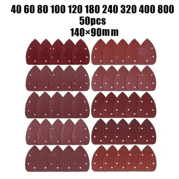 50PCS Set Of Detail Sander Sandpaper Sanding Paper Hook And Loop 6 Holes 140*90mm Aluminium Oxide High Quality
50PCS Set Of Detail Sander Sandpaper Sanding Paper Hook And Loop 6 Holes 140*90mm Aluminium Oxide High Quality