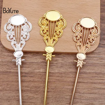 BoYuTe (5 Pieces/Lot) 28*52MM Metal Alloy Pipa Welding 120*2.5MM Iron Hair Stick Diy Hair Accessories Handmade Materials
BoYuTe (5 Pieces/Lot) 28*52MM Metal Alloy Pipa Welding 120*2.5MM Iron Hair Stick Diy Hair Accessories Handmade Materials