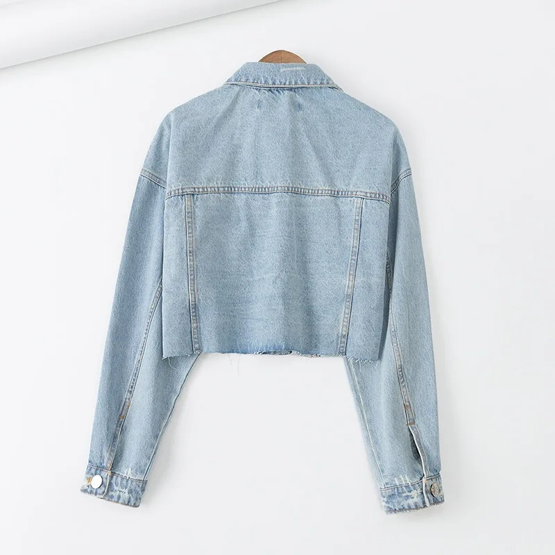 F6069-yd-Europe And America WOMEN'S Dress 2019 Spring And Autumn New Style Short Fold-down Collar Flash Cowboy Jacket Women's
F6069-yd-Europe And America WOMEN'S Dress 2019 Spring And Autumn New Style Short Fold-down Collar Flash Cowboy Jacket Women's